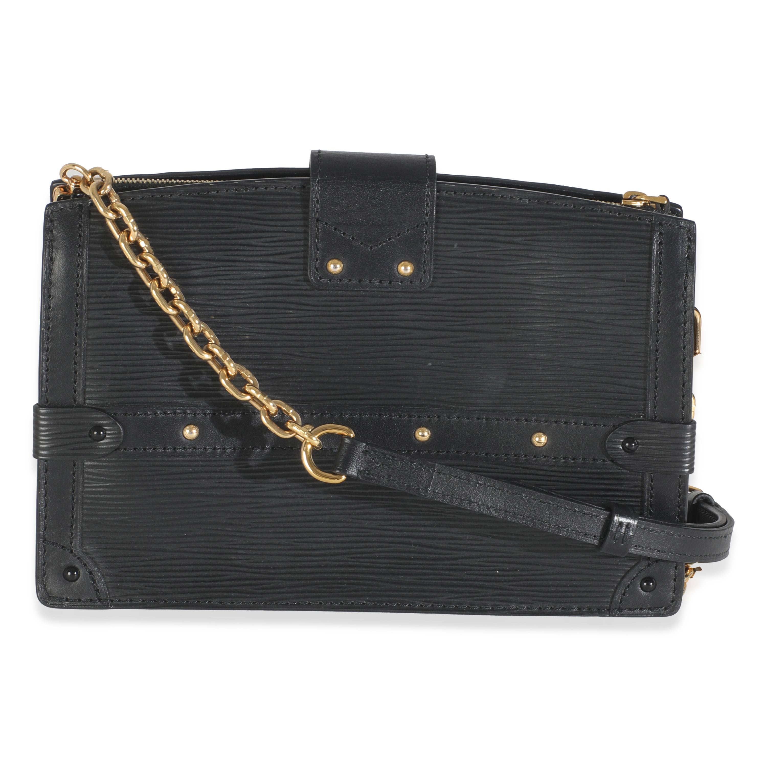 Louis Vuitton Black Epi Leather Trunk Clutch