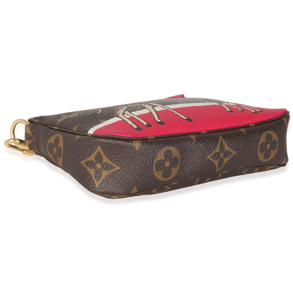 Louis Vuitton Christmas Animation Monogram Canvas Mini Pochette Accessoires