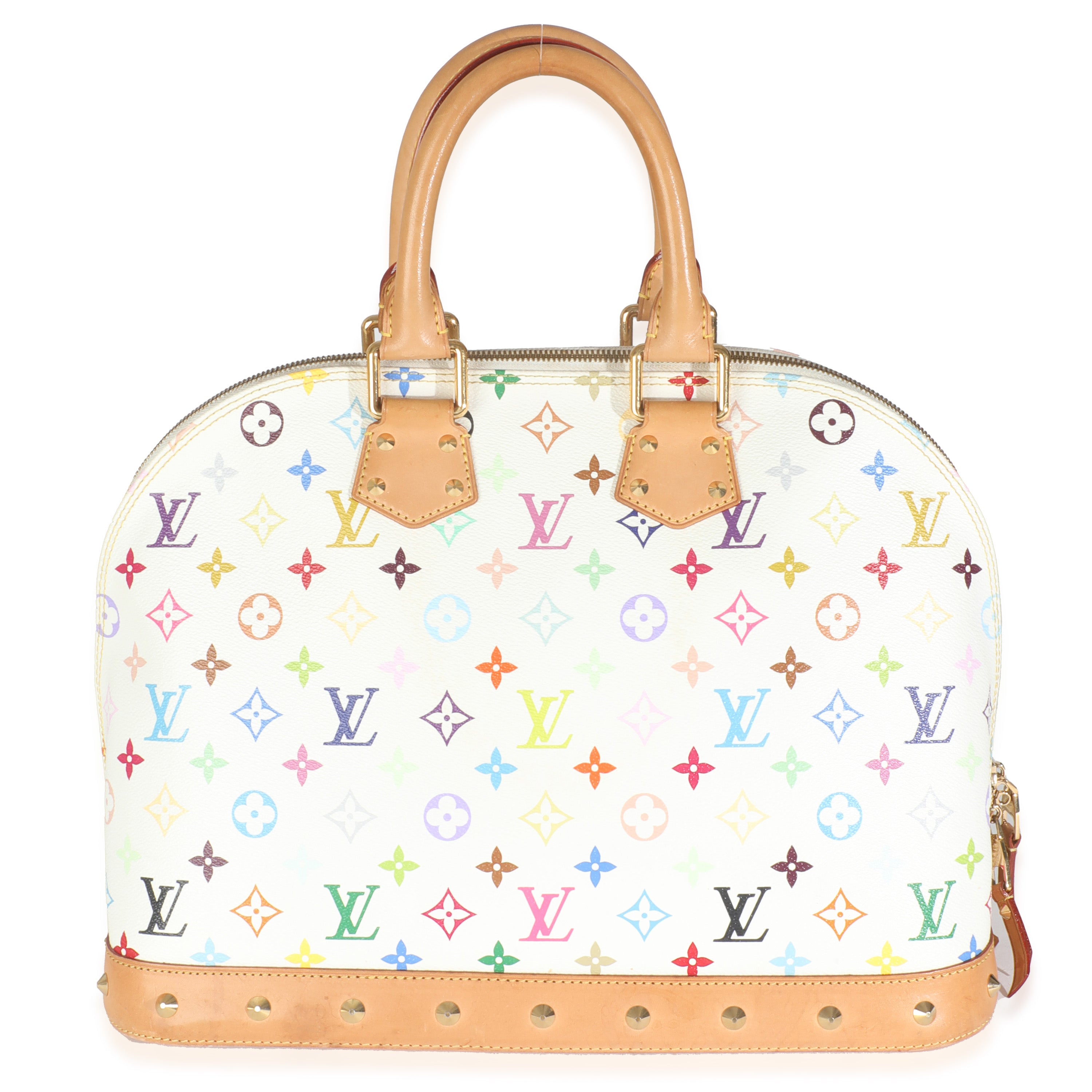 Louis Vuitton x Murakami White Multicolor Monogram Canvas Alma GM