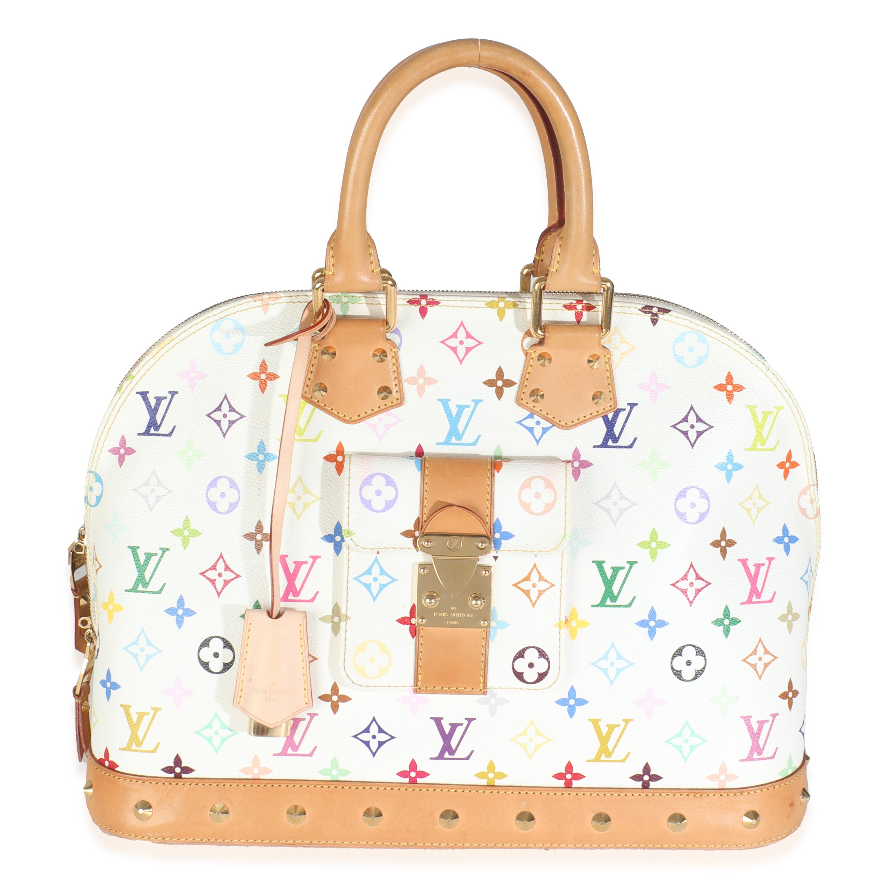 Louis Vuitton x Murakami White Multicolor Monogram Canvas Alma GM