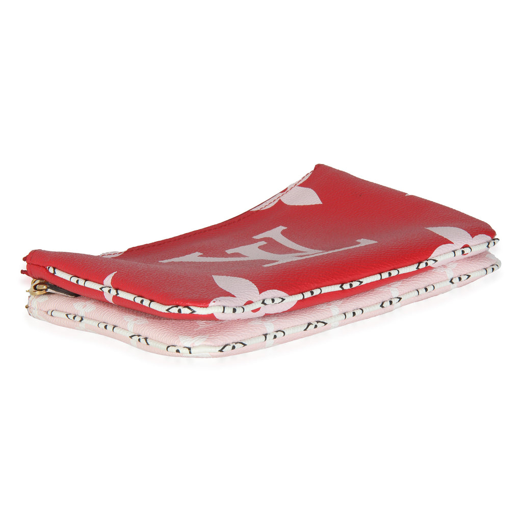 Louis Vuitton Rouge Monogram Giant Canvas Double Zip Pochette