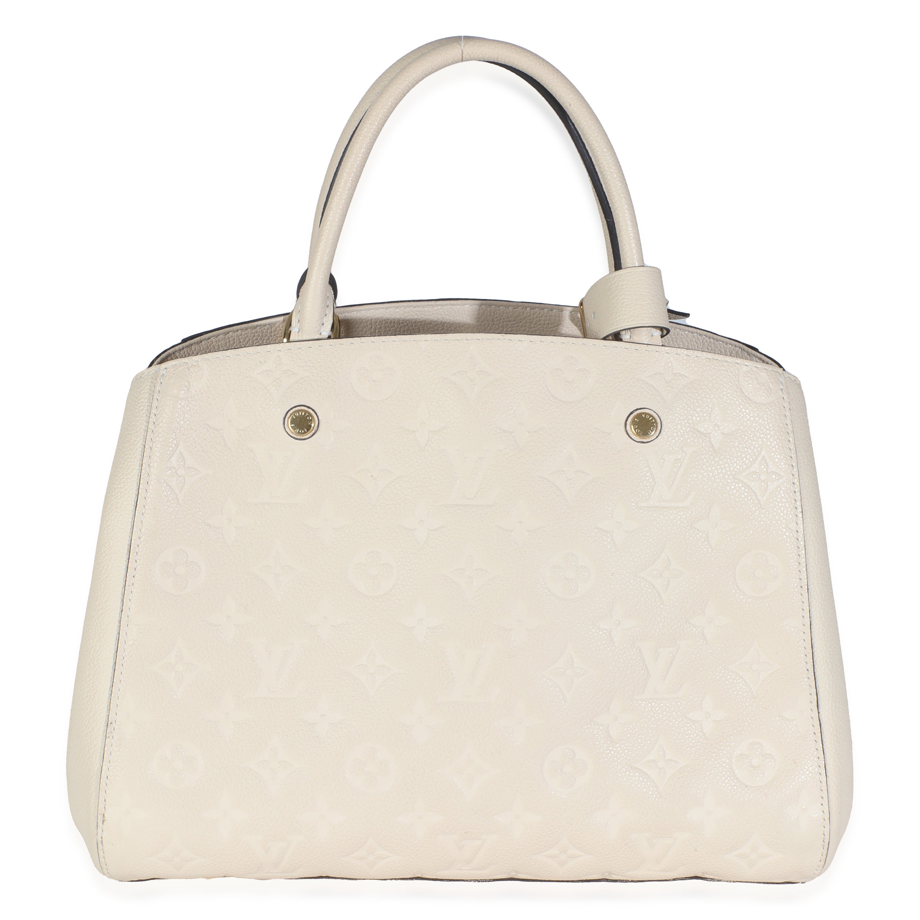 Louis Vuitton Creme Monogram Empreinte Montaigne MM