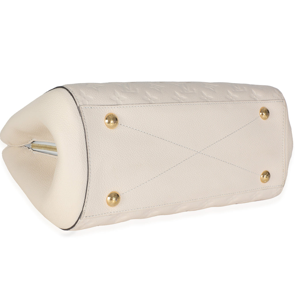 Louis Vuitton Creme Monogram Empreinte Montaigne MM