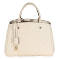 Louis Vuitton Creme Monogram Empreinte Montaigne MM