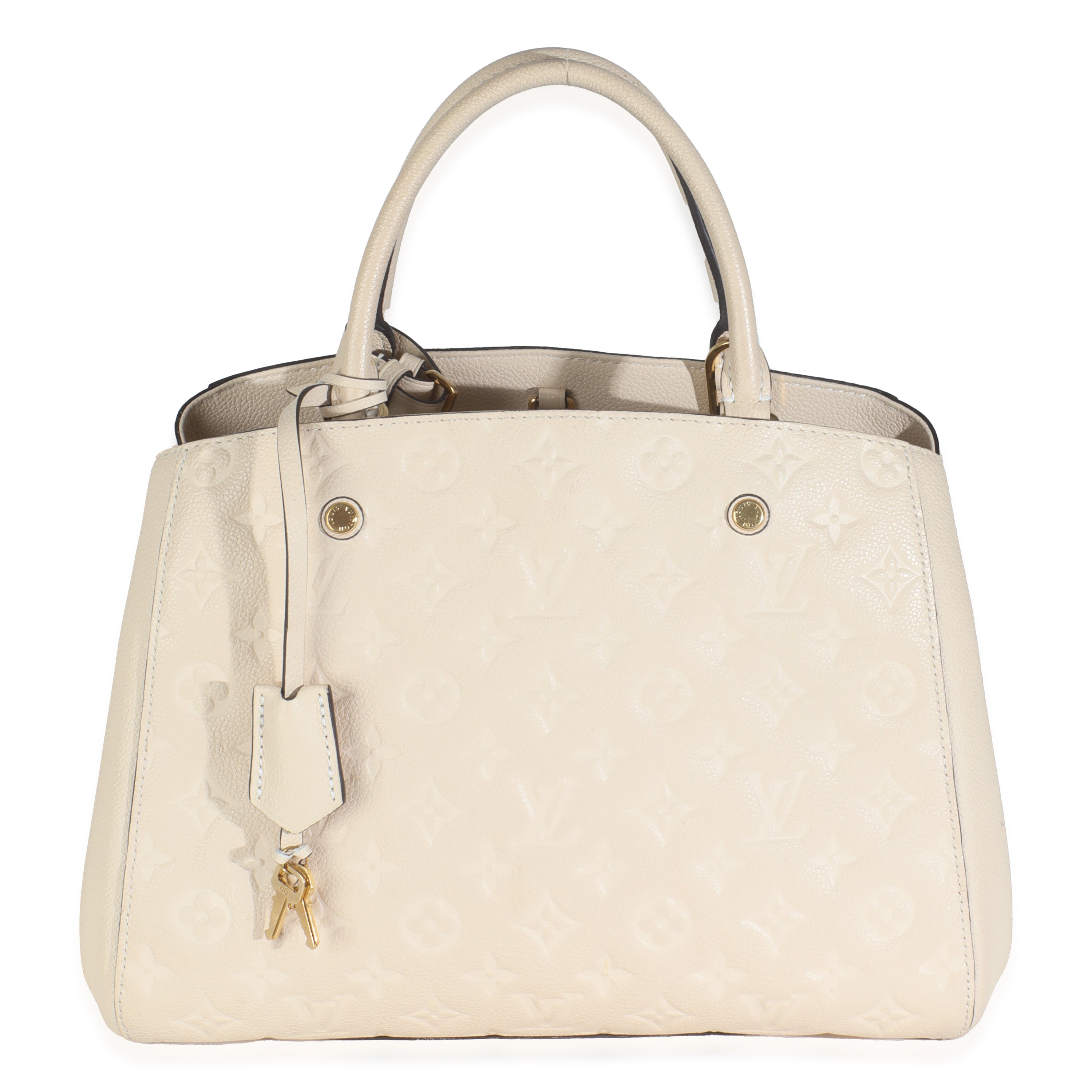 Louis Vuitton Creme Monogram Empreinte Montaigne MM