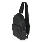 Louis Vuitton Black Grained Cowhide Aerogram Pilot Slingbag