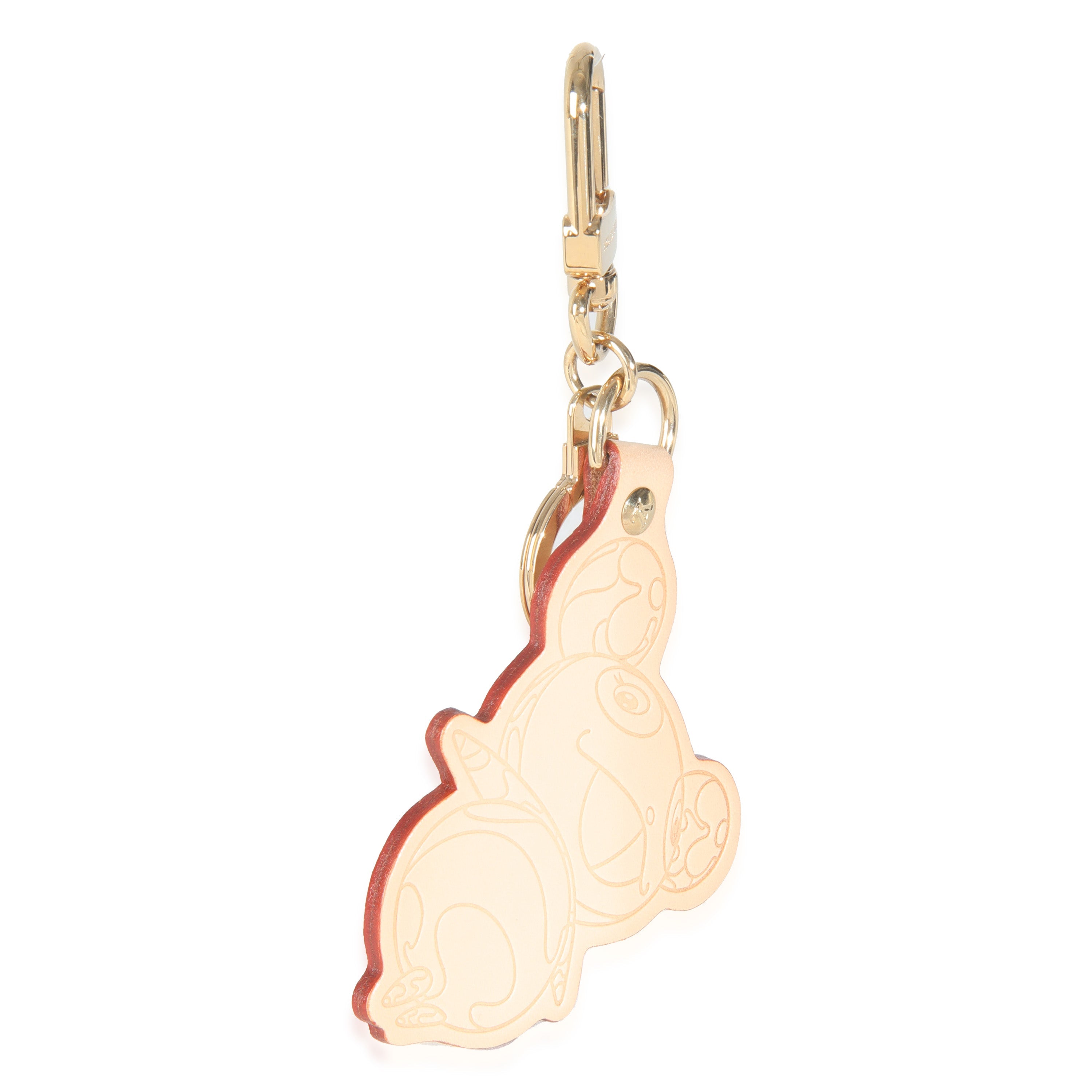 Louis Vuitton x Takashi Murakami Vachetta Panda Key Holder Bag Charm