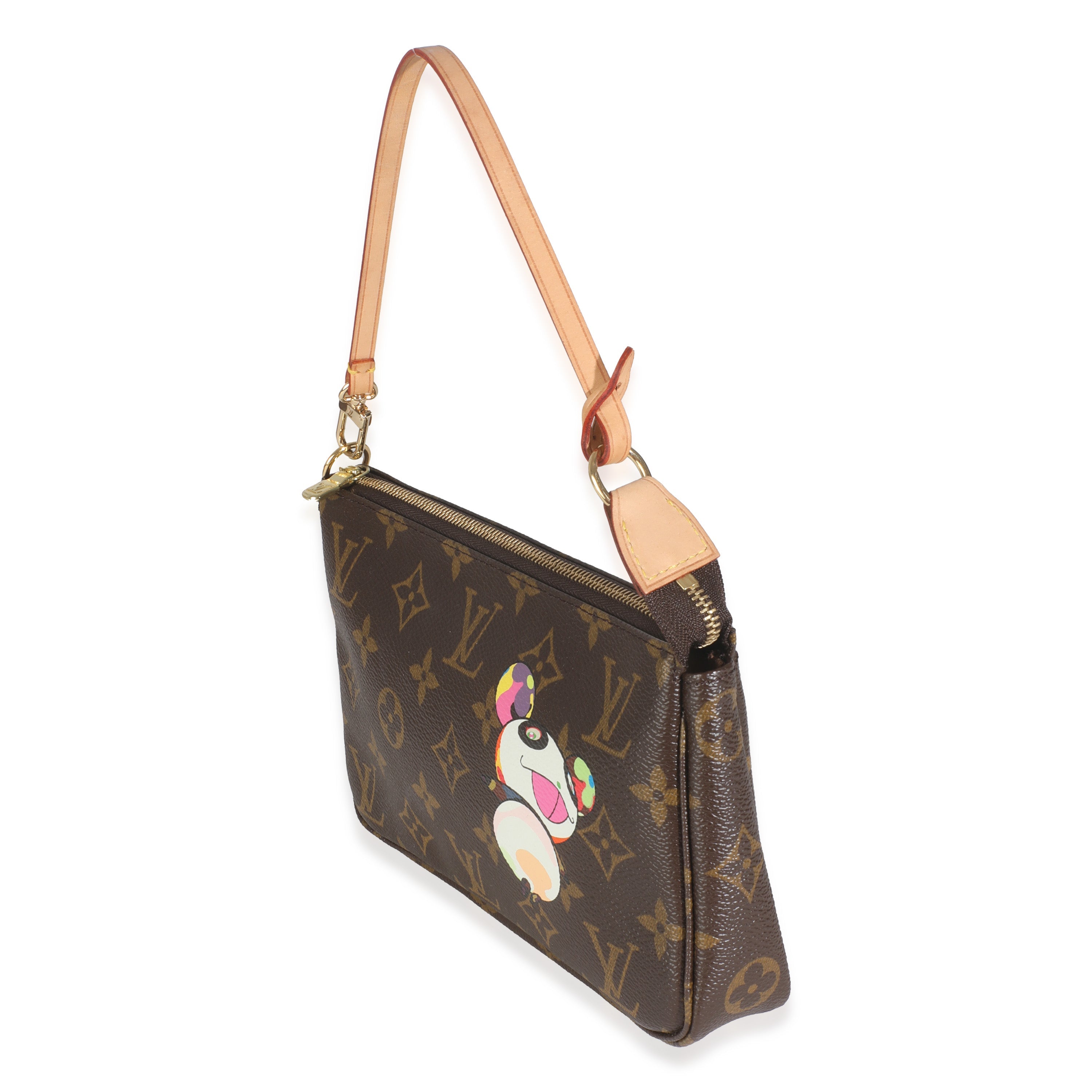 Louis Vuitton x Takashi Murakami Monogram Canvas Panda Pochette Accessoires