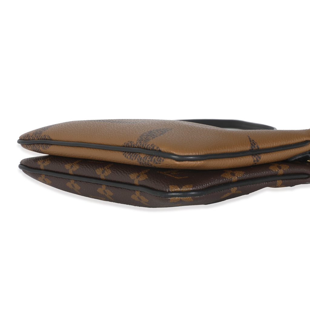 Louis Vuitton Reverse Monogram Canvas Double Zip Pochette