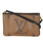 Louis Vuitton Reverse Monogram Canvas Double Zip Pochette