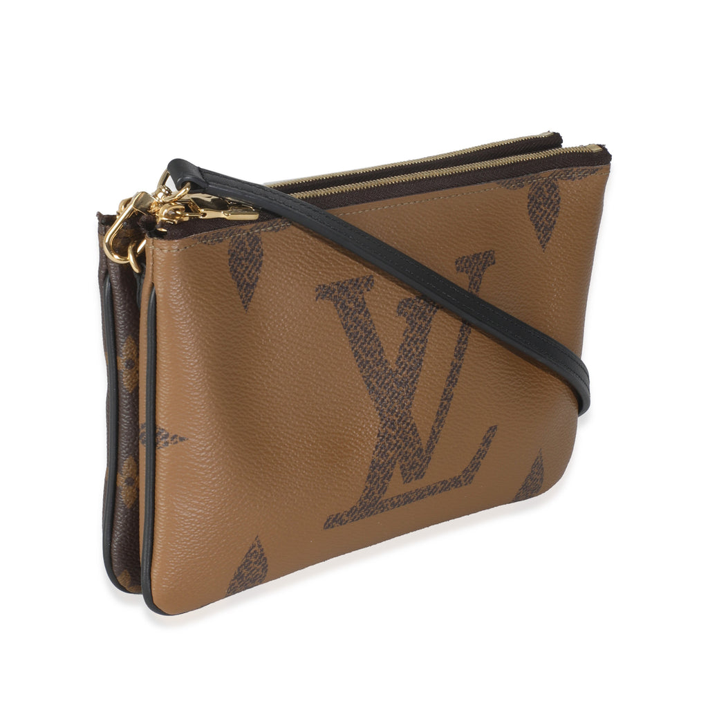 Louis Vuitton Reverse Monogram Canvas Double Zip Pochette