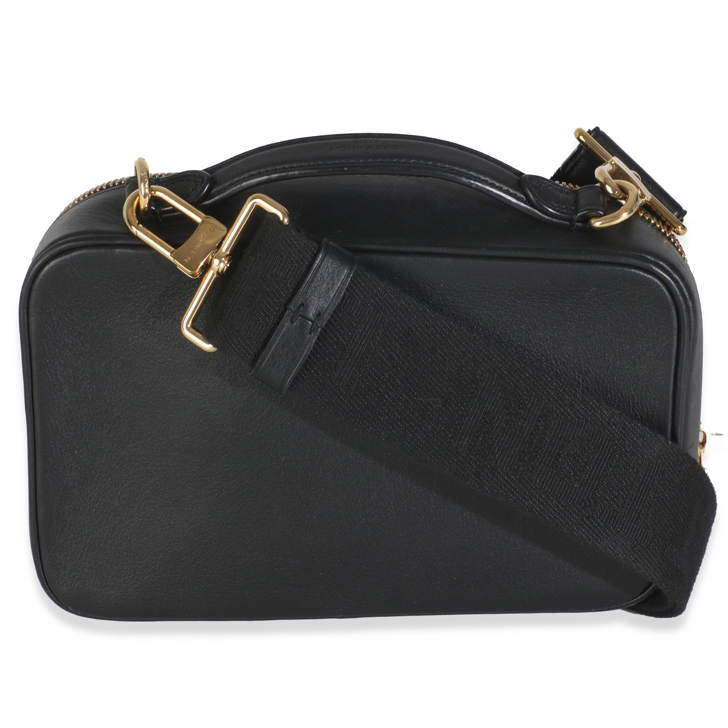 Louis Vuitton Black Monogram Embossed Calfskin Utility Crossbody