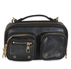 Louis Vuitton Black Monogram Embossed Calfskin Utility Crossbody