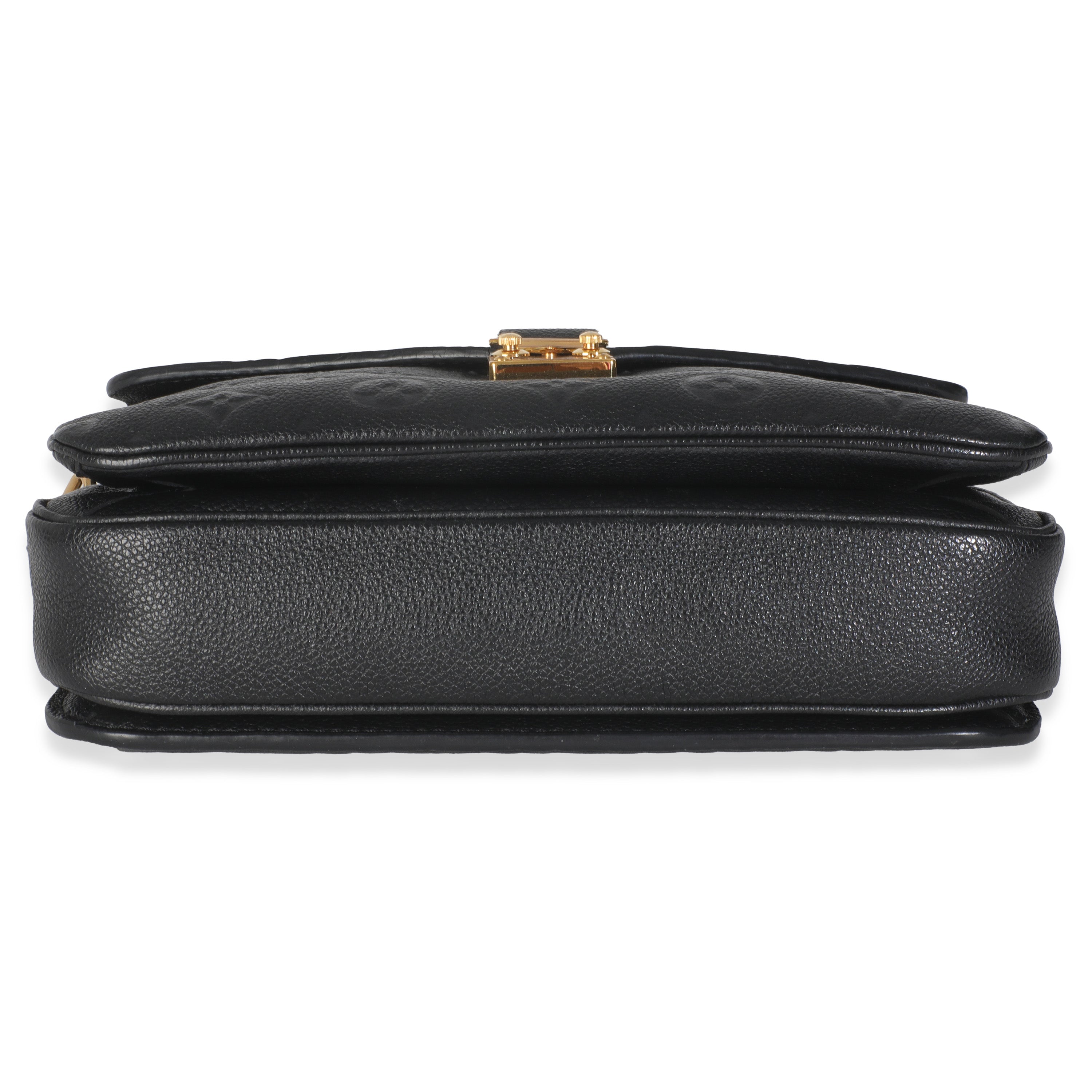 Louis Vuitton Black Monogram Empreinte Pochette Metis