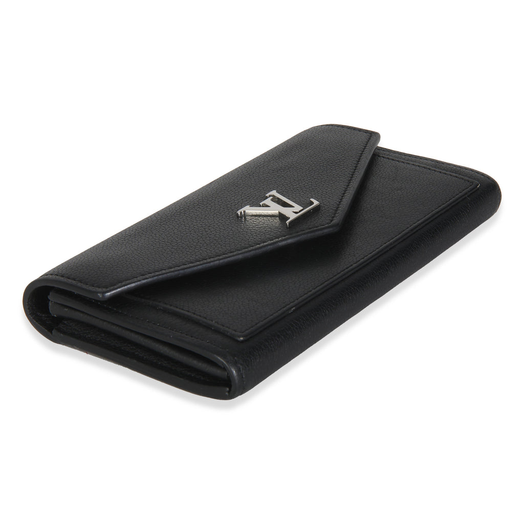 Louis Vuitton Black Soft Calfskin Mylockme Wallet