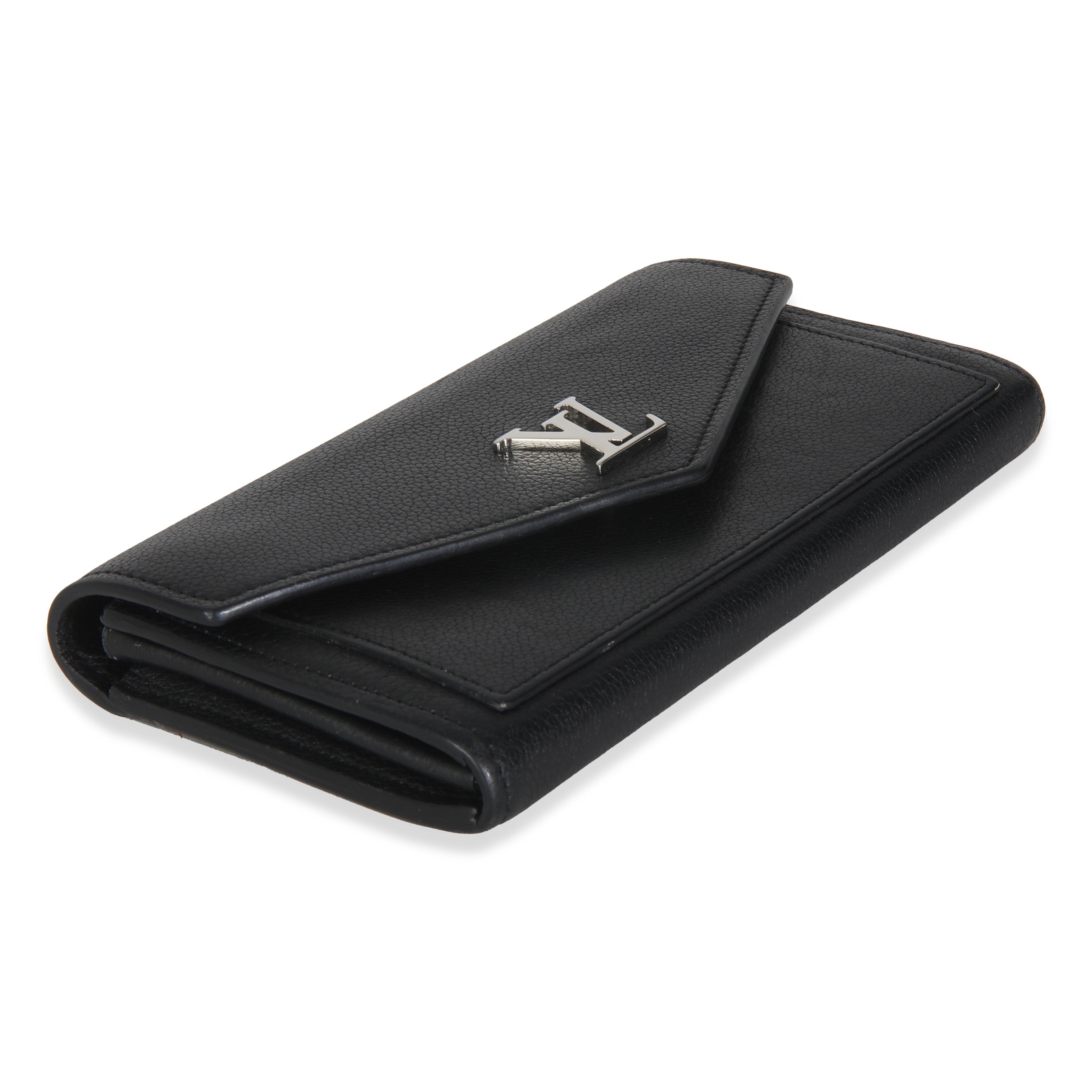 Louis Vuitton Black Soft Calfskin Mylockme Wallet