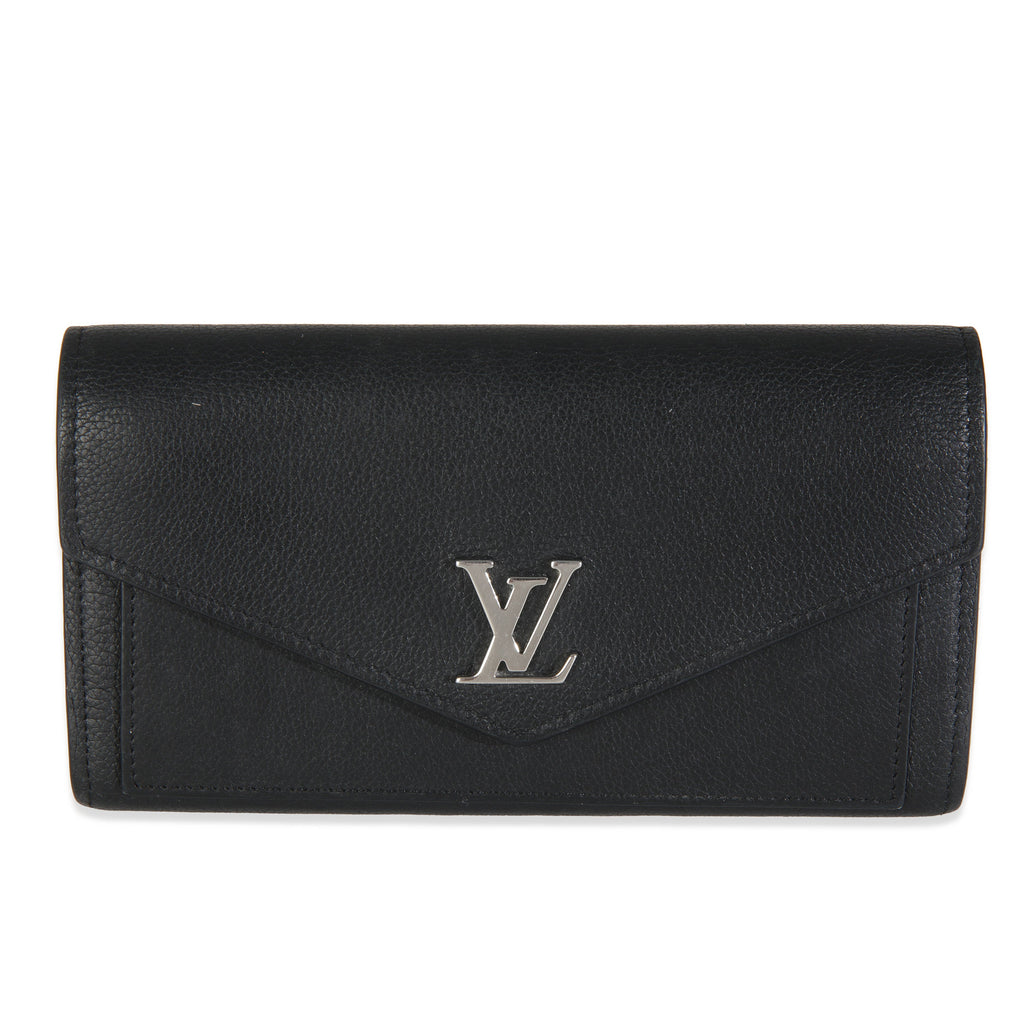 Louis Vuitton Black Soft Calfskin Mylockme Wallet
