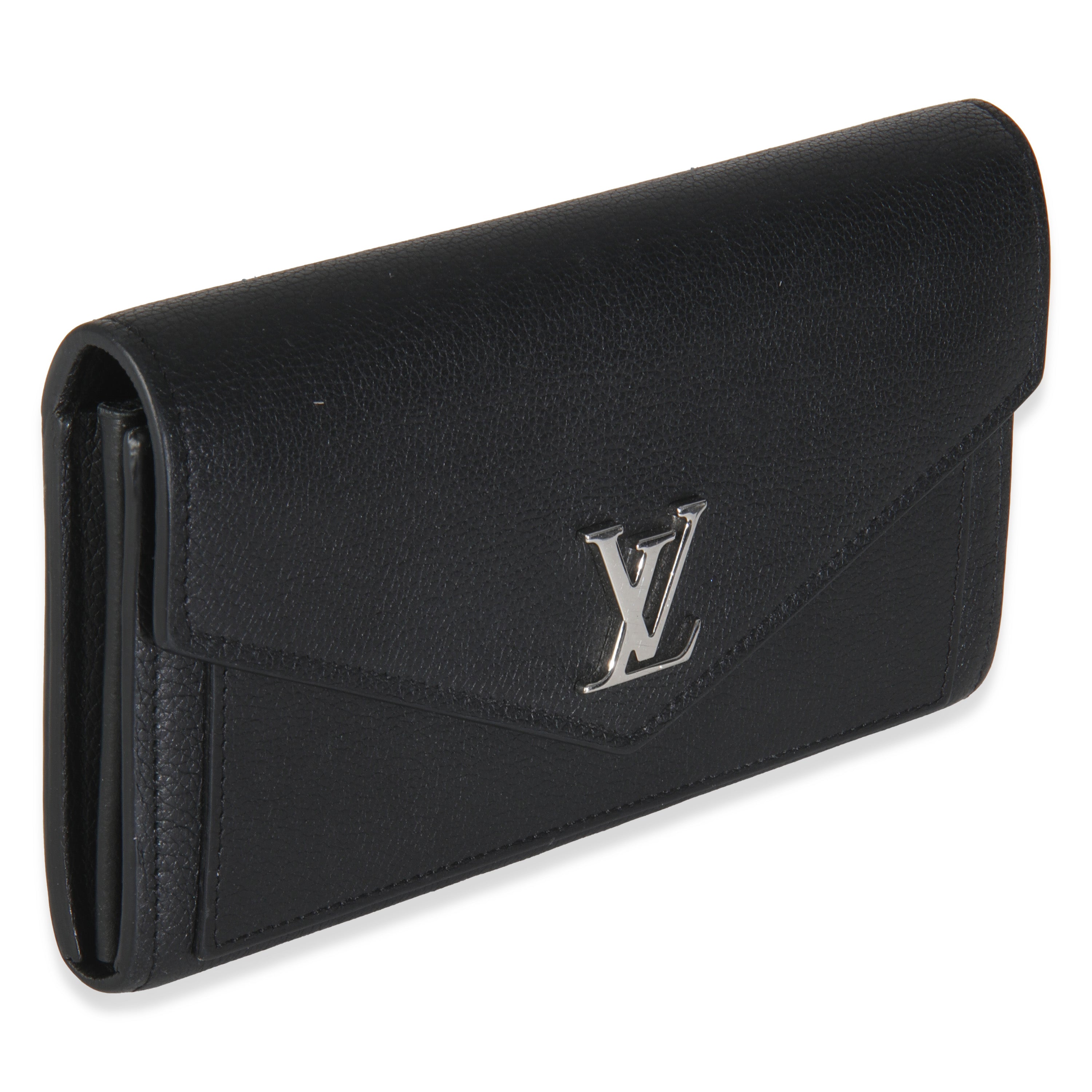 Louis Vuitton Black Soft Calfskin Mylockme Wallet