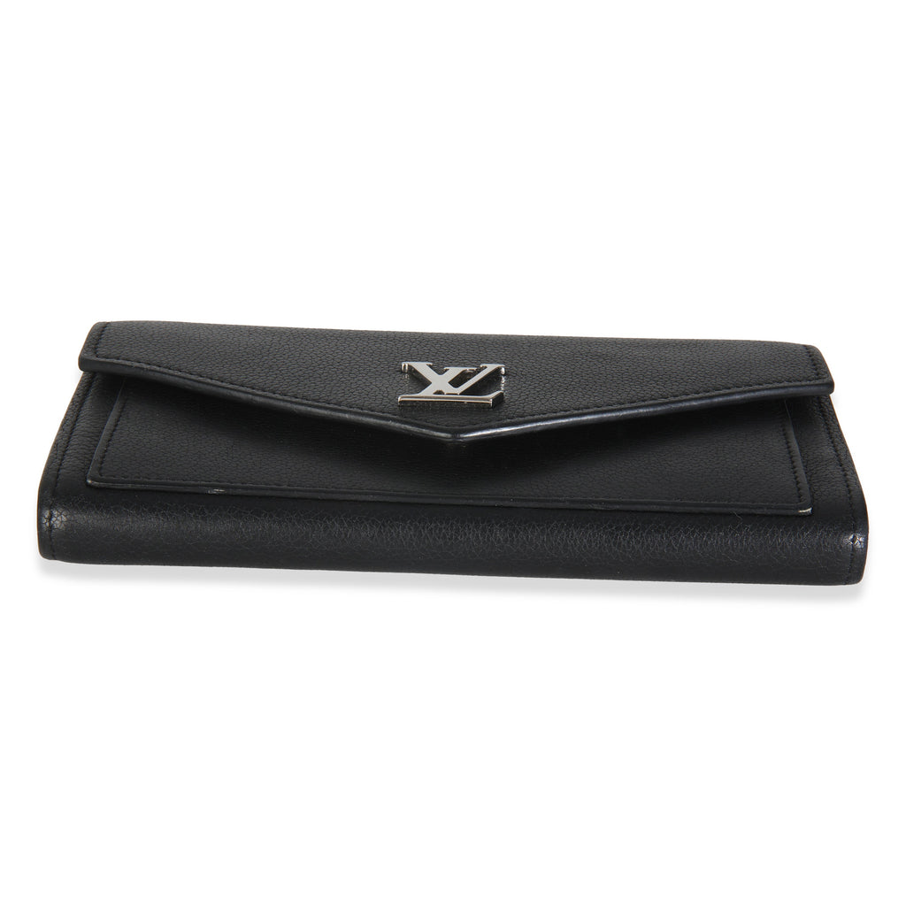 Louis Vuitton Black Soft Calfskin Mylockme Wallet