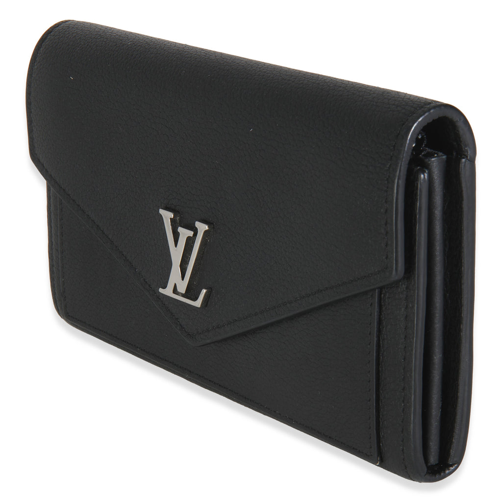 Louis Vuitton Black Soft Calfskin Mylockme Wallet