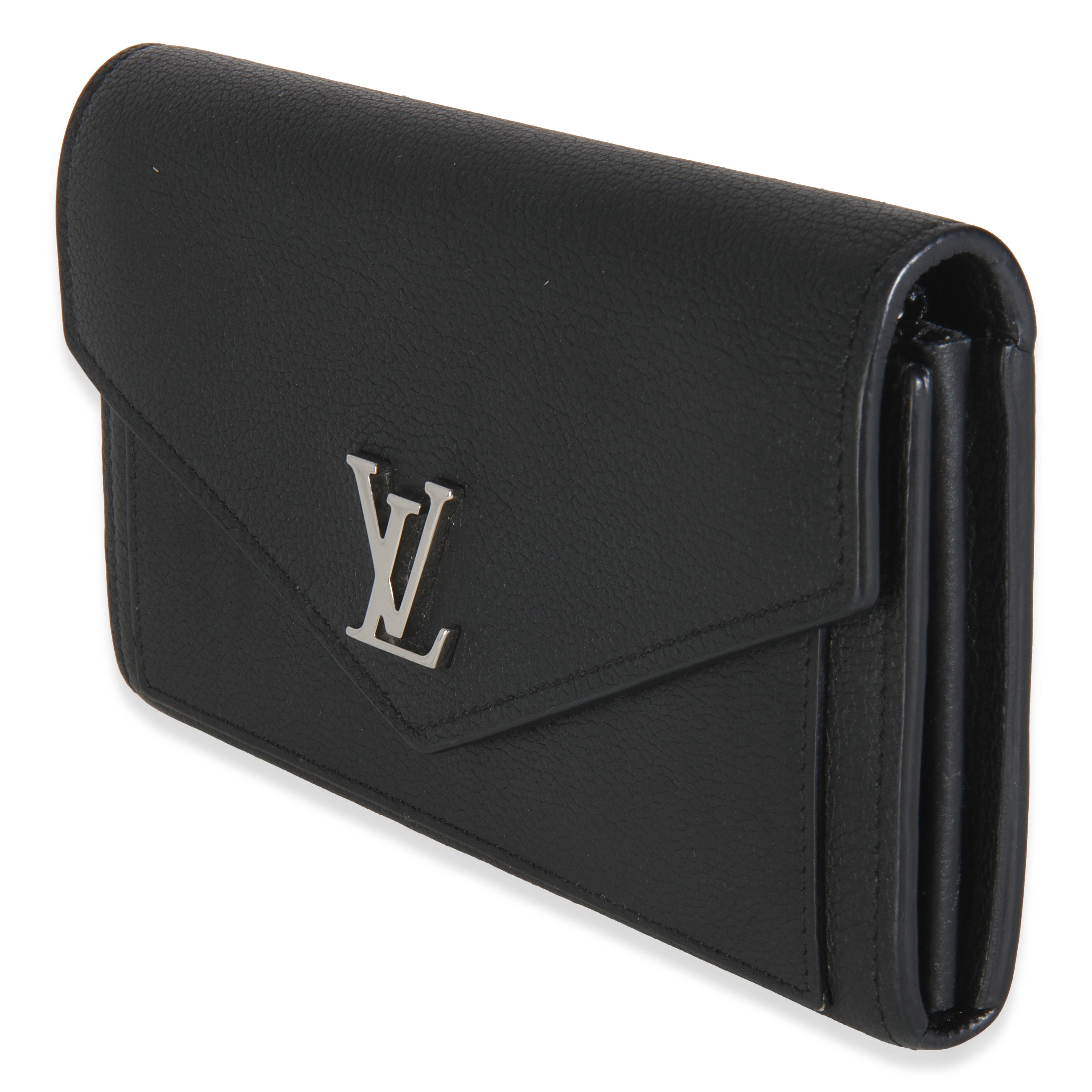 Louis Vuitton Black Soft Calfskin Mylockme Wallet