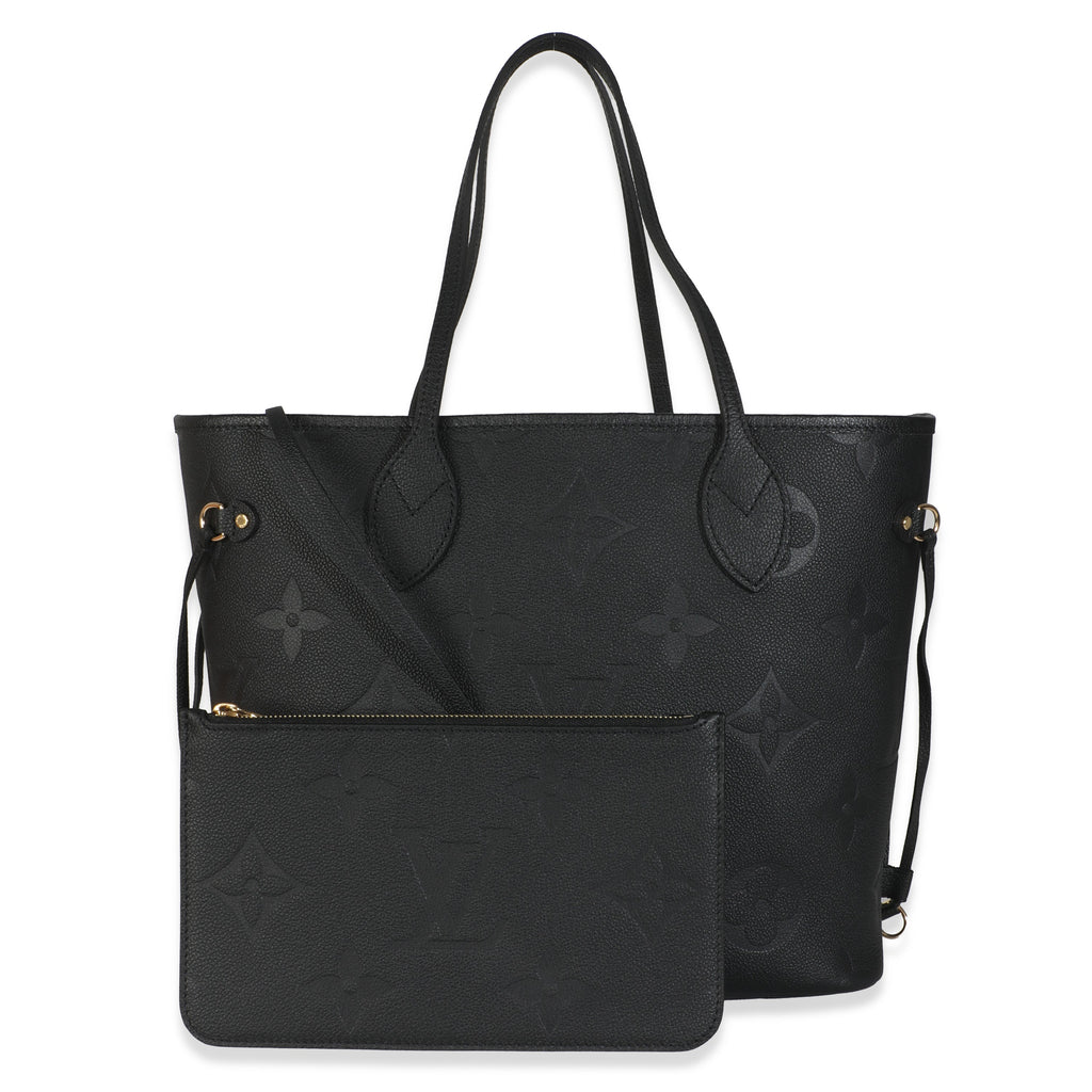 Louis Vuitton Black Monogram Empreinte Neverfull MM
