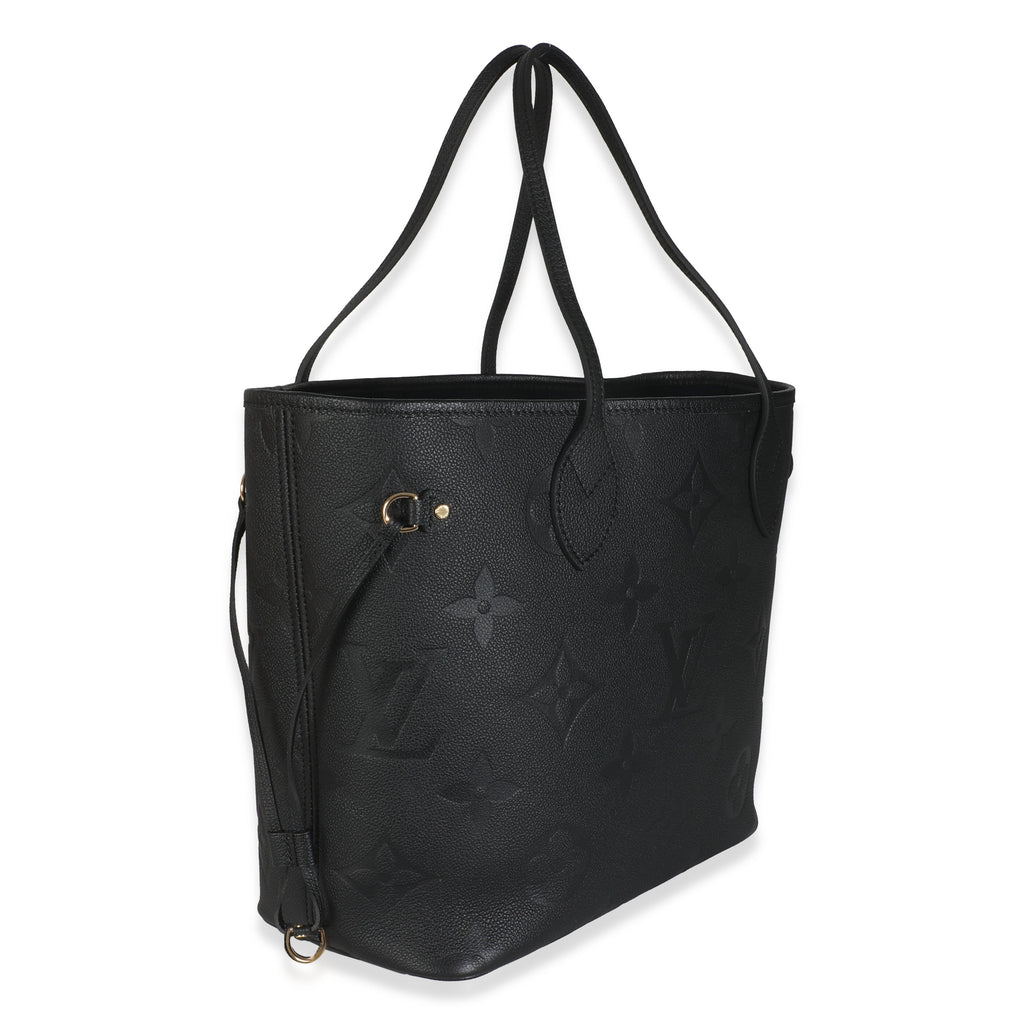 Louis Vuitton Black Monogram Empreinte Neverfull MM