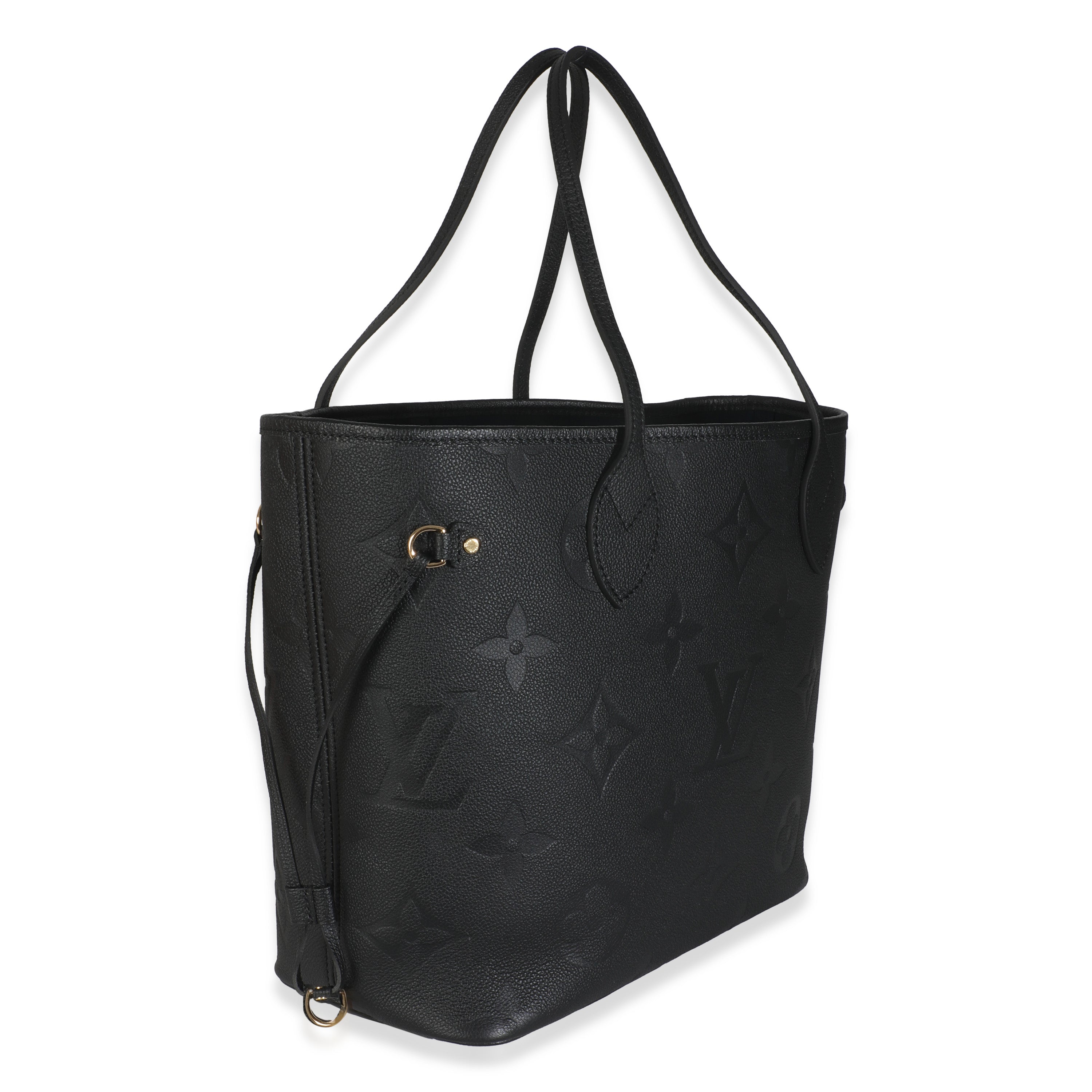 Louis Vuitton Black Monogram Empreinte Neverfull MM