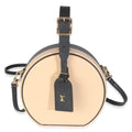 Louis Vuitton Black Beige Calfskin Petite Boite Chapeau