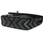Chanel Black Strass CC Chevron Mini Flap Bag