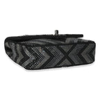 Chanel Black Strass CC Chevron Mini Flap Bag