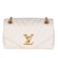 Louis Vuitton Ivory Quilted Calfskin New Wave Chain Bag