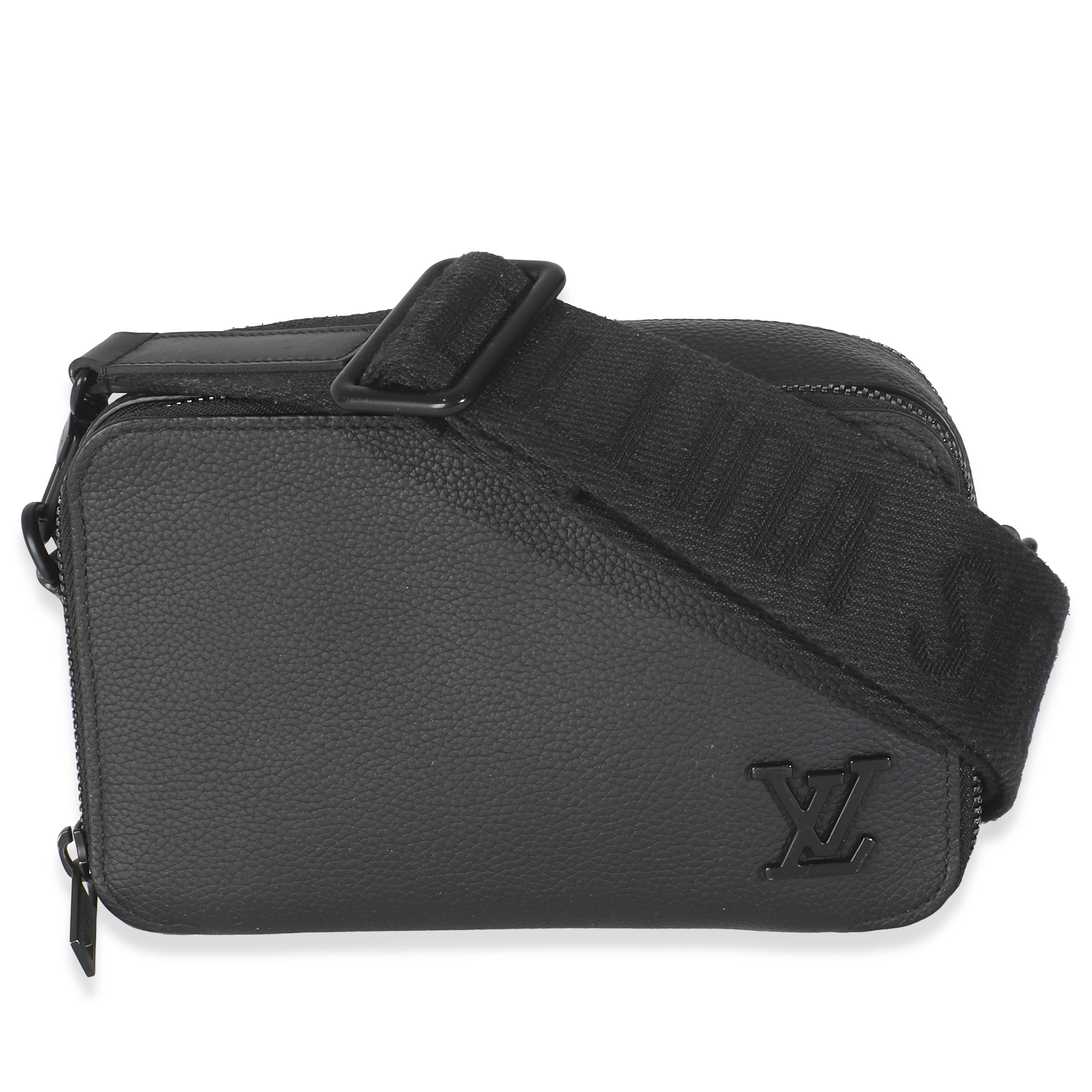Louis Vuitton Black Taurillon Alpha Wearable Wallet