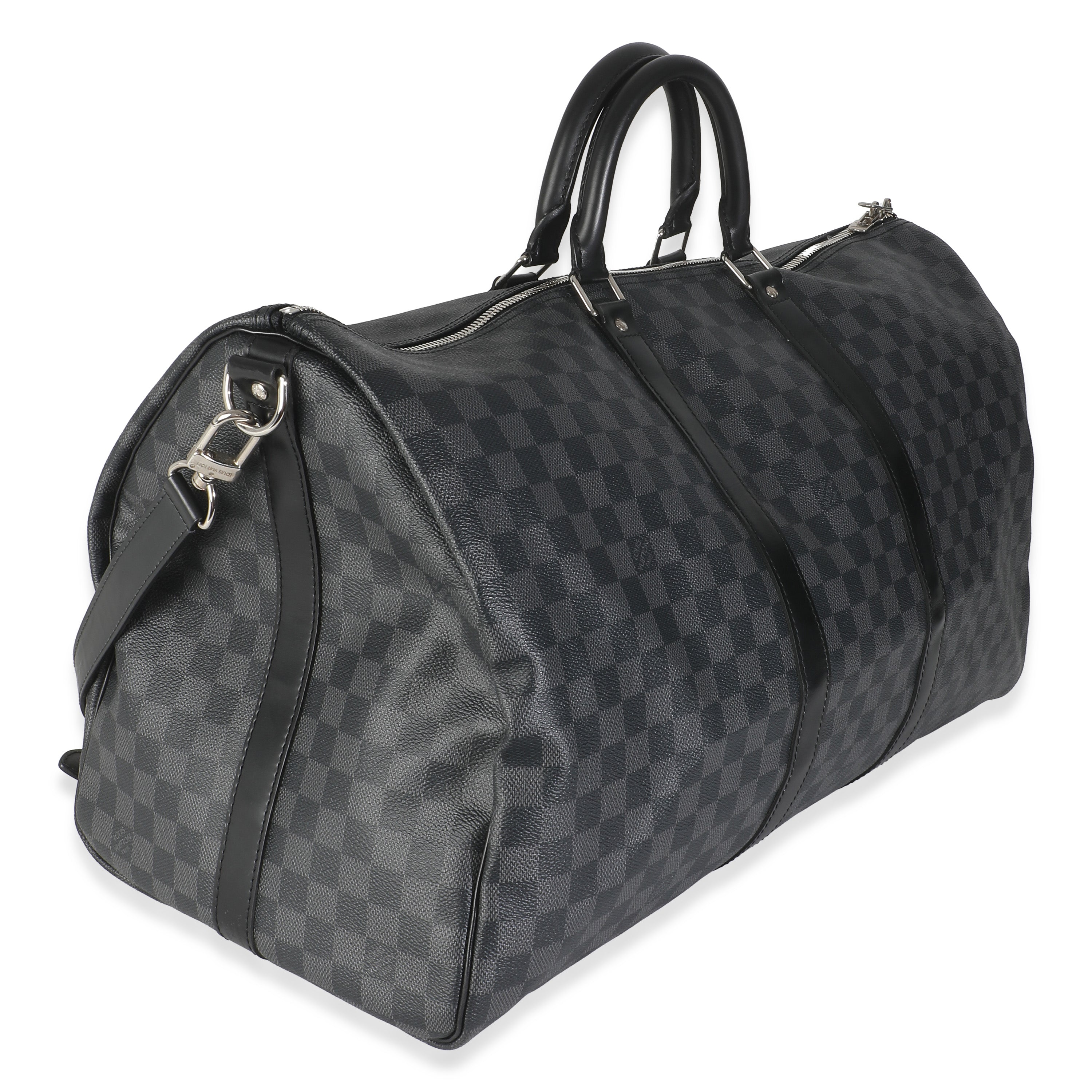 Louis Vuitton Damier Graphite Canvas Keepall Bandouliere 55
