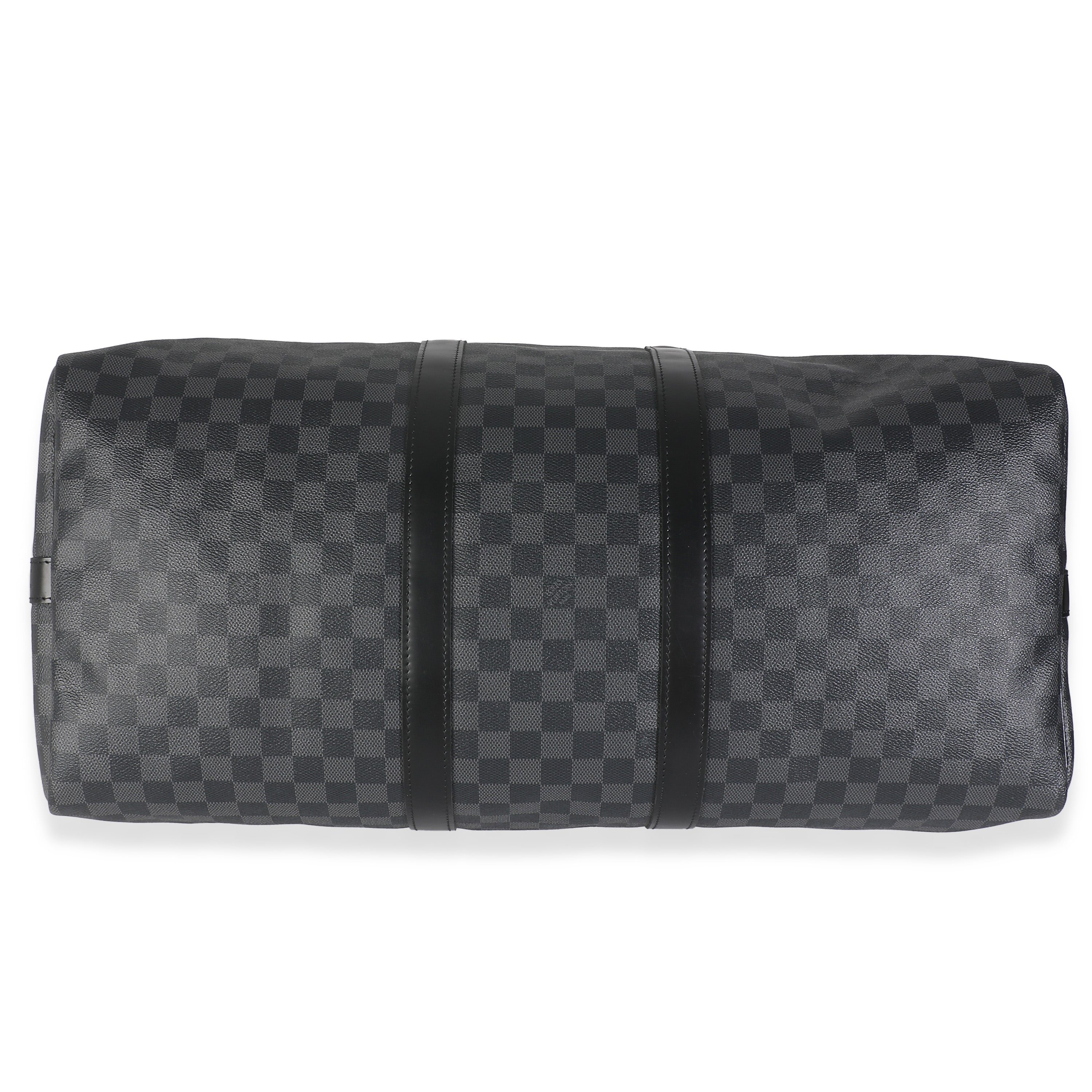 Louis Vuitton Damier Graphite Canvas Keepall Bandouliere 55