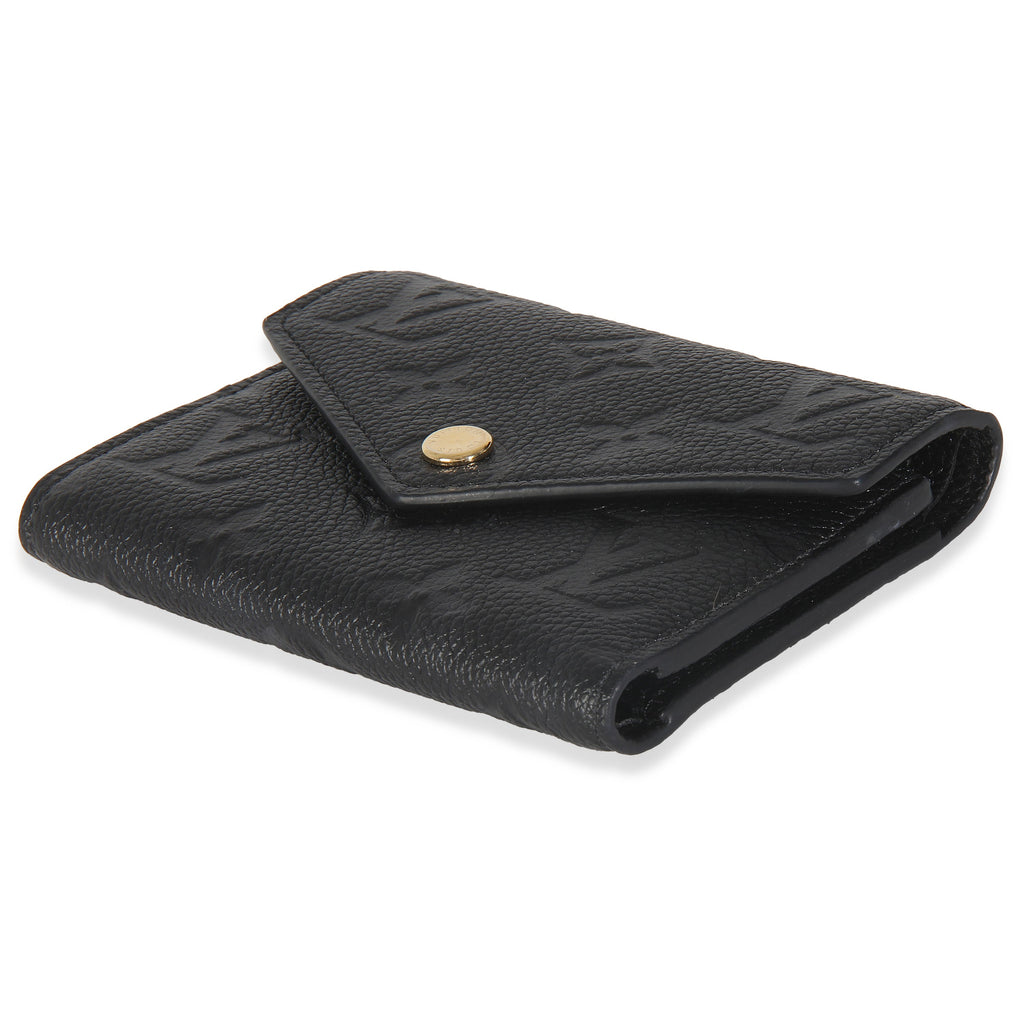 Louis Vuitton Black Monogram Empreinte Victorine Wallet