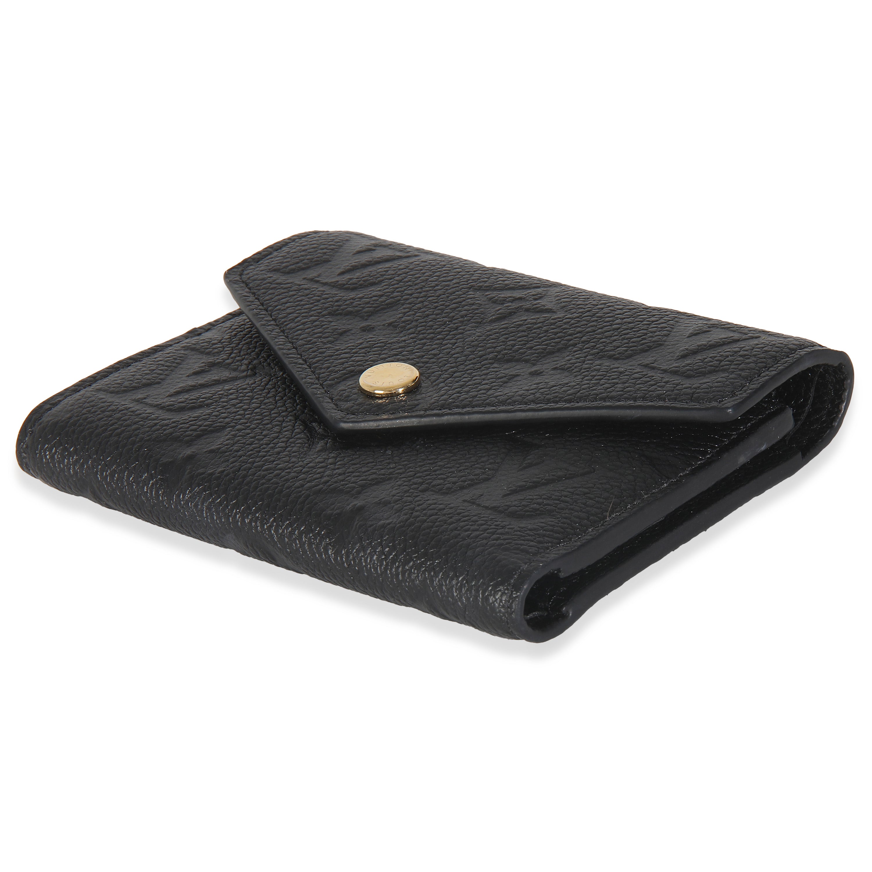 Louis Vuitton Black Monogram Empreinte Victorine Wallet