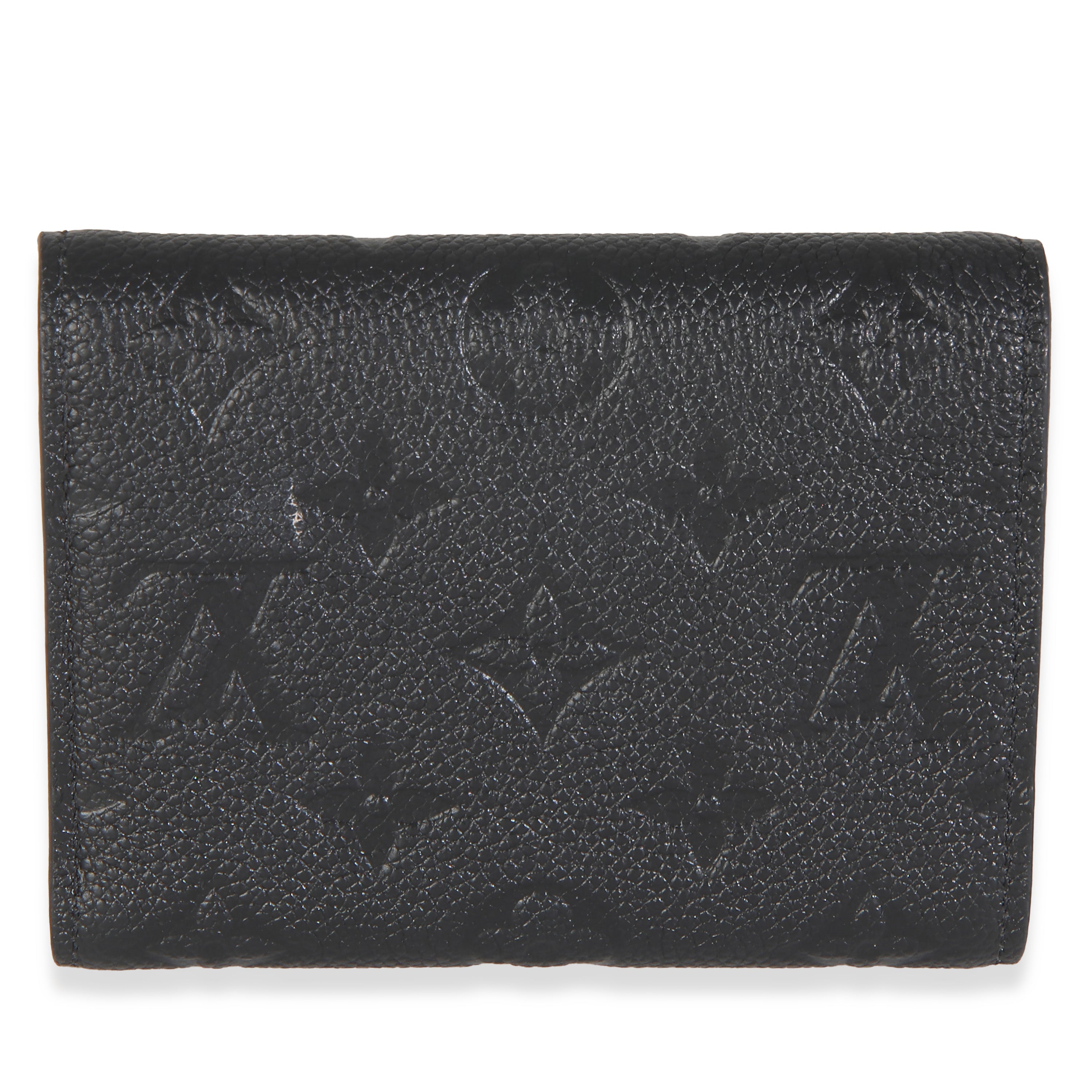 Louis Vuitton Black Monogram Empreinte Victorine Wallet