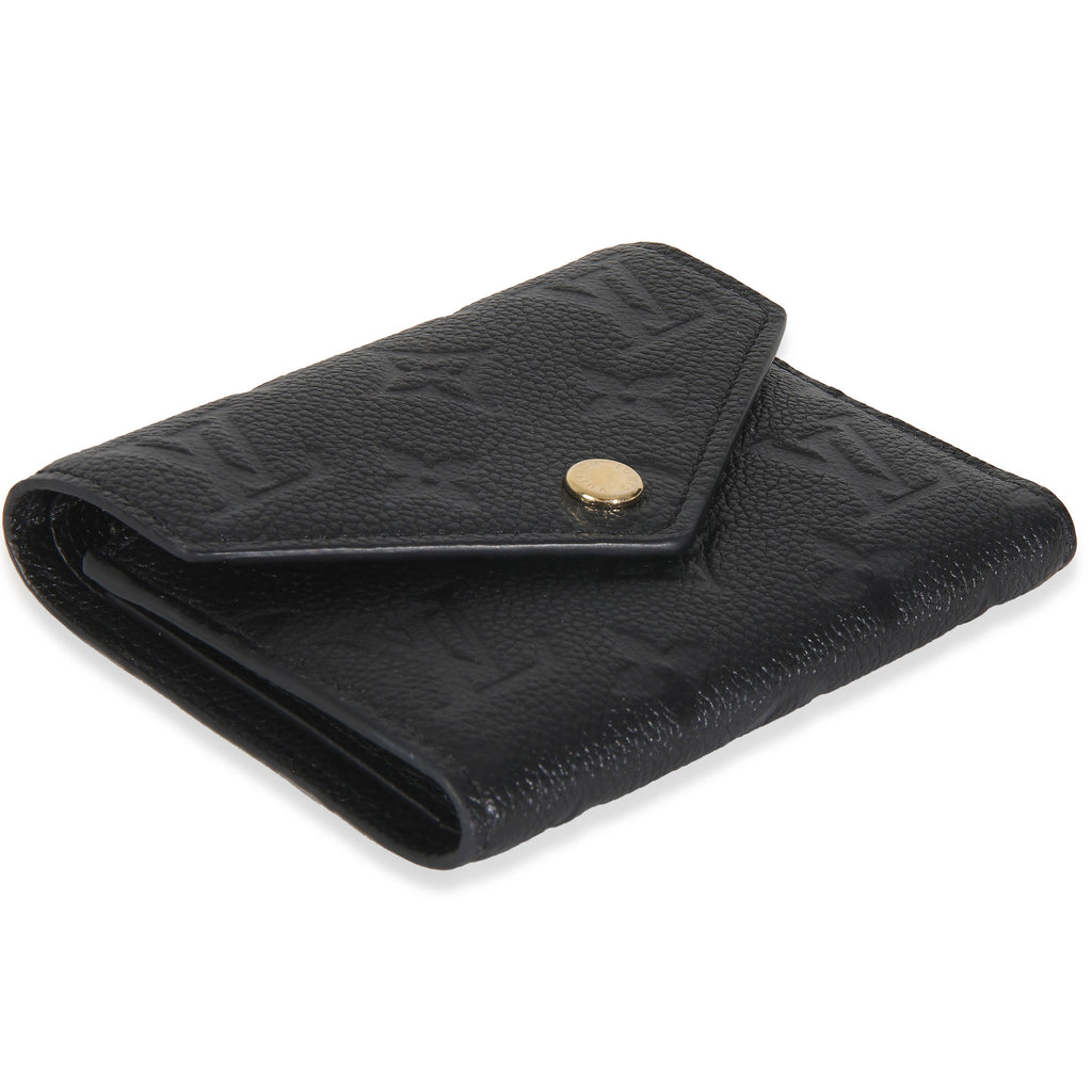 Louis Vuitton Black Monogram Empreinte Victorine Wallet