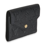 Louis Vuitton Black Monogram Empreinte Victorine Wallet