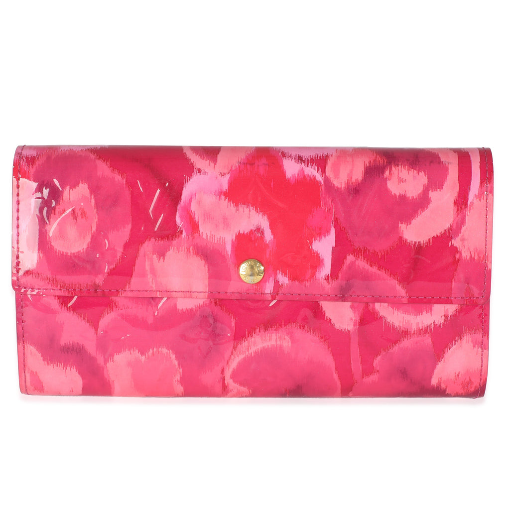 Louis Vuitton Indian Rose Ikat Monogram Vernis Sarah Wallet