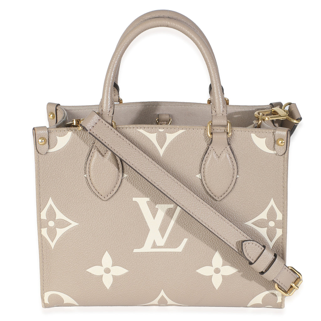 Louis Vuitton Dove Cream Monogram Empreinte Onthego PM