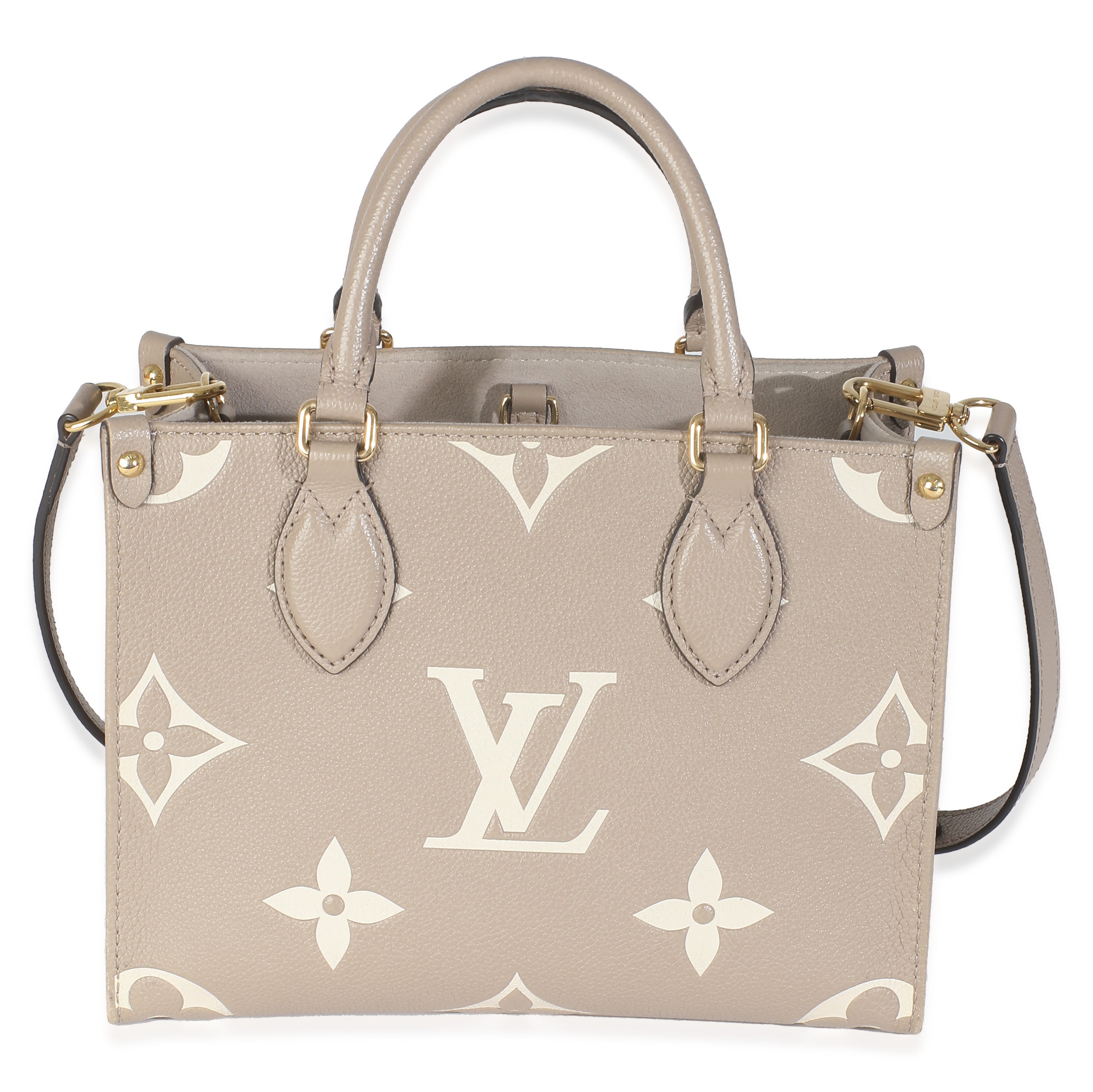 Louis Vuitton Dove Cream Monogram Empreinte Onthego PM