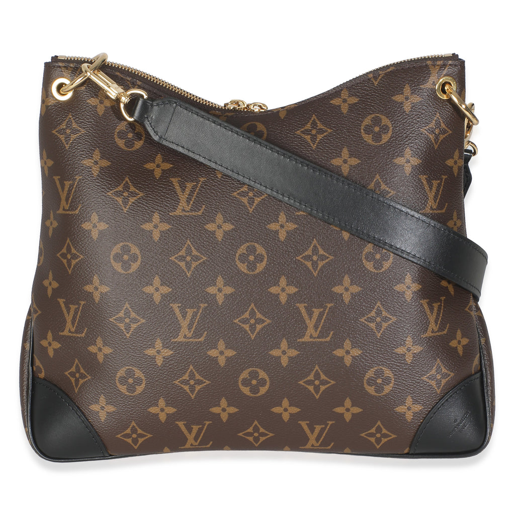 Louis Vuitton -Black Monogram Canvas Odeon MM