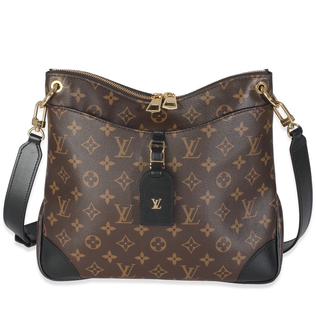 Louis Vuitton -Black Monogram Canvas Odeon MM