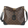 Louis Vuitton -Black Monogram Canvas Odeon MM