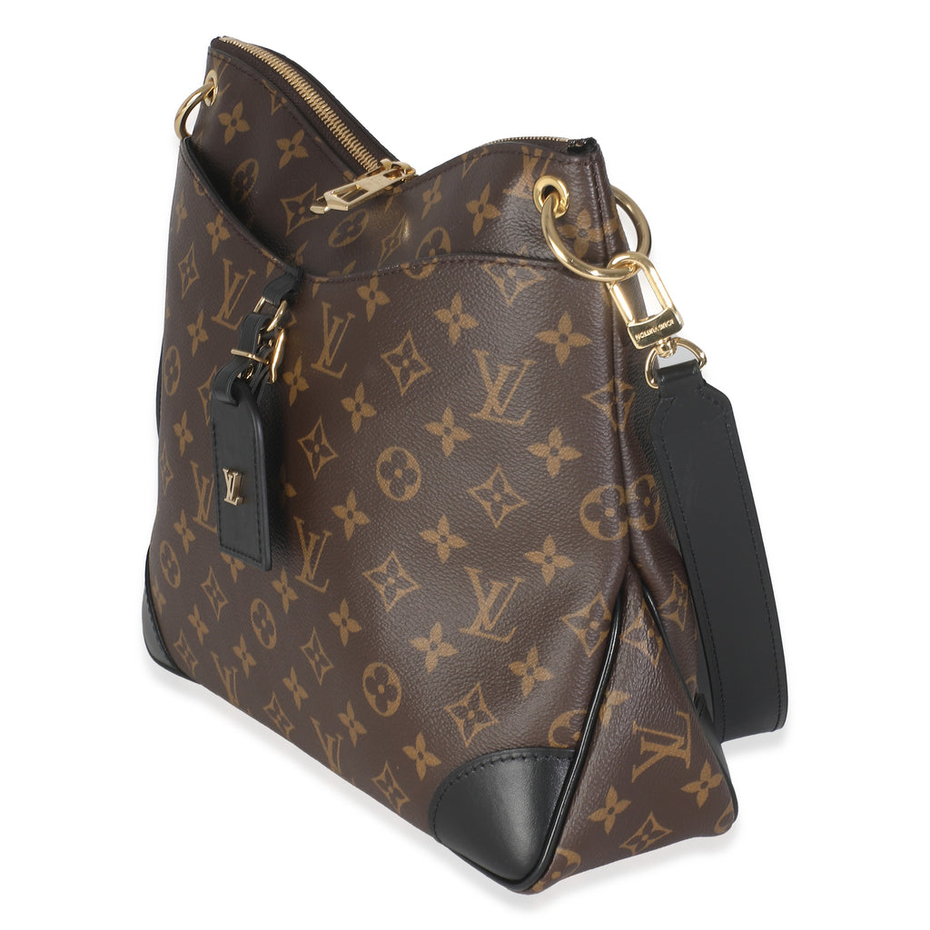 Louis Vuitton -Black Monogram Canvas Odeon MM