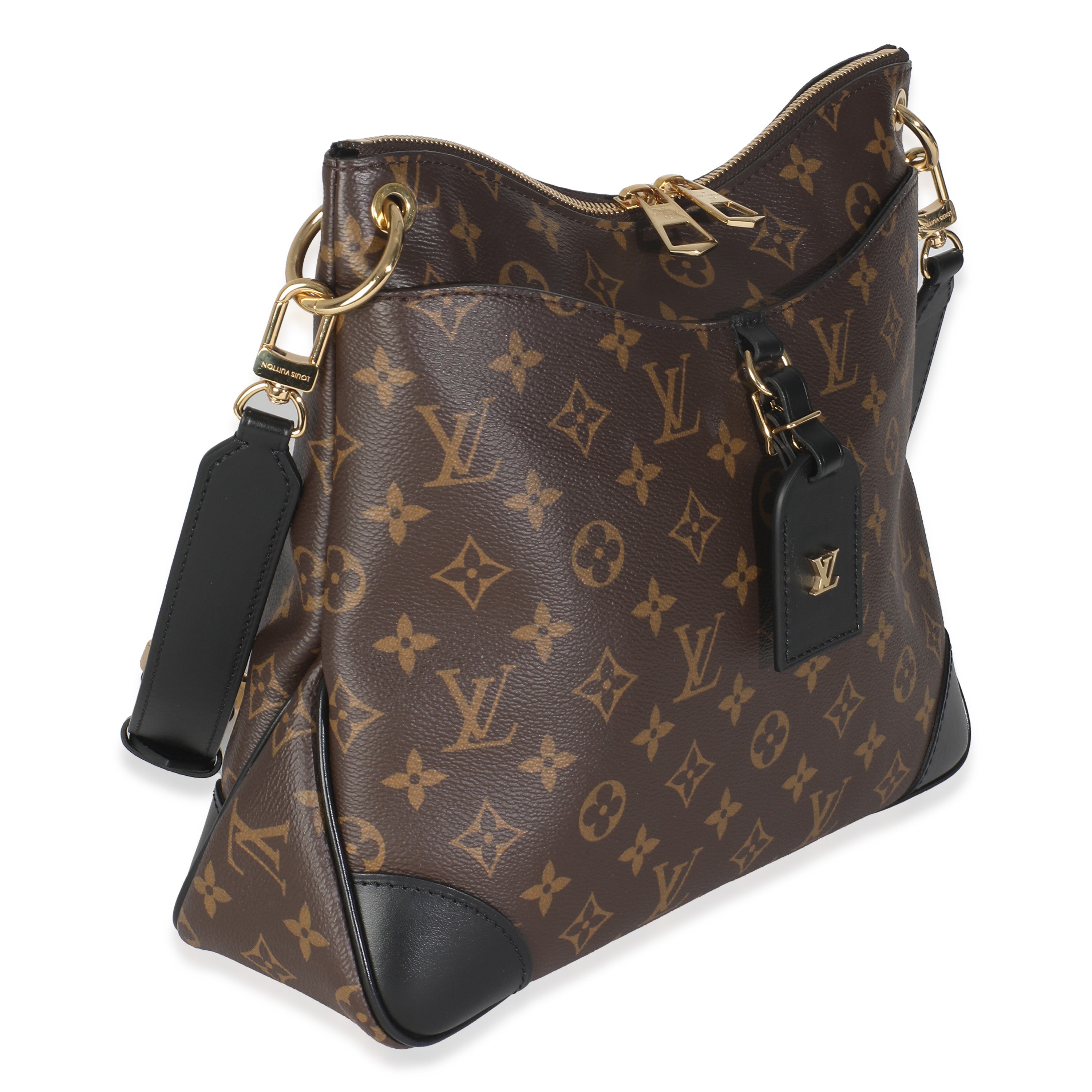 Louis Vuitton -Black Monogram Canvas Odeon MM