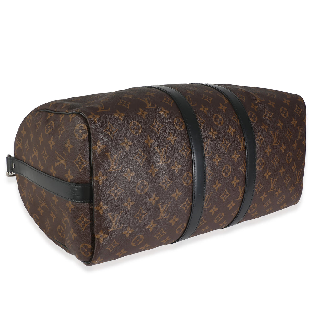 Louis Vuitton Monogram Macassar Keepall Bandouliere 45