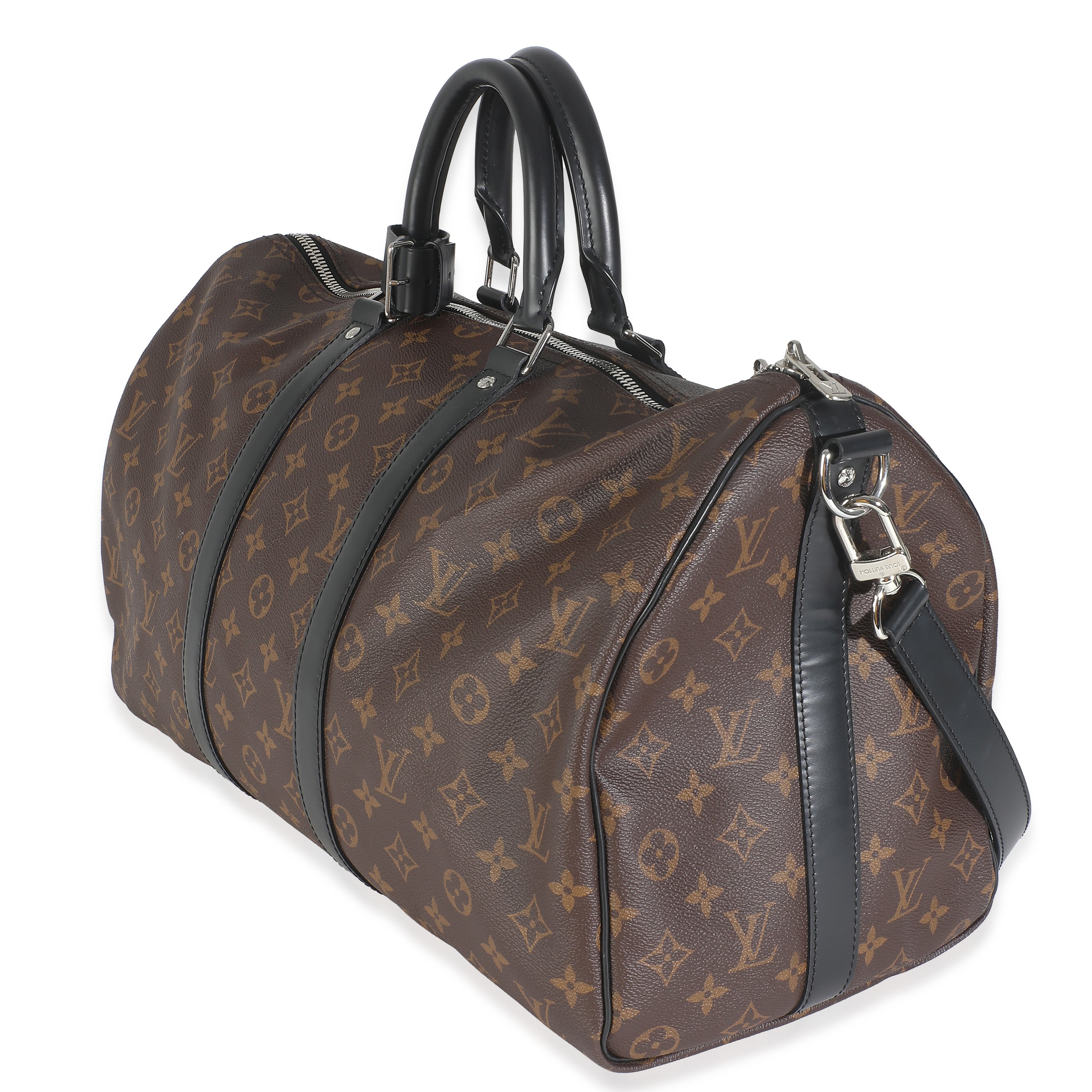Louis Vuitton Monogram Macassar Keepall Bandouliere 45